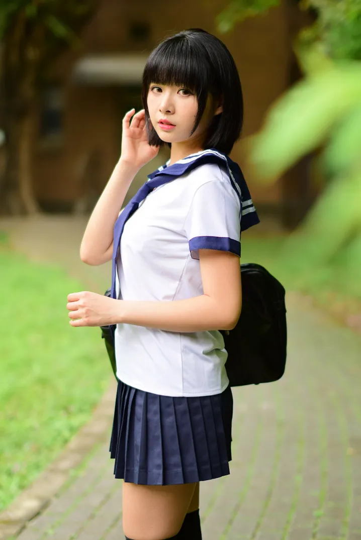 [Mzsock] NO.171 Hailin student uniform street photography#[73P]-39